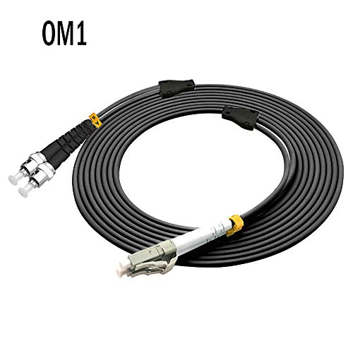 Cable de fibra óptica premium LC a ST dúplex: conexión blindada multimodo de 25M. 2