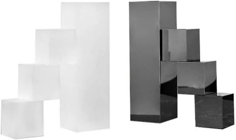 Book End Geometric Decorative Bookends, Modern Bookends for Office Desk, Book Shelf, Room Decor Book Stoppers (Color : B, Size : 5.9 * 2 * 5.9in)