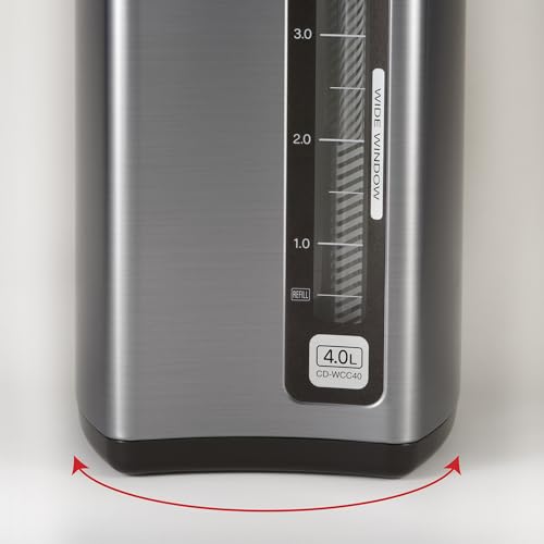 ZOJI Zojirushi CD-WCC40 Micom Water Boiler and Warmer, Silver by Zojirushi - Image 5