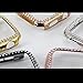 Falandi Compatible with Apple Watch Case 40mm 44mm 38mm 42mm, Face Cover Bling Crystal Diamonds Shiny Rhinestone Bumper, PC Plated Hard Protective Frame for iWatch Series 4 3 2 1 Women Girls