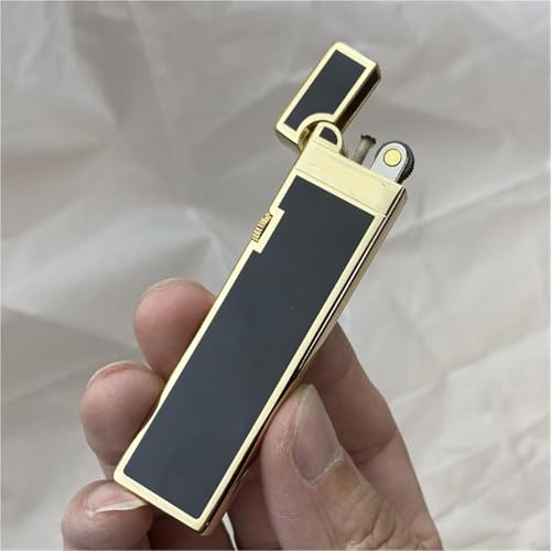 Encendedor de queroseno metálico ultra delgado retro miniatura 2