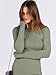 ANRABESS Women Long Sleeve Shirts Rib Knit Slim Fit Tops Basic Tee 2025 Fall Outfits Casual T-Shirt Underscrubs Layer Clothes Sage Green Medium