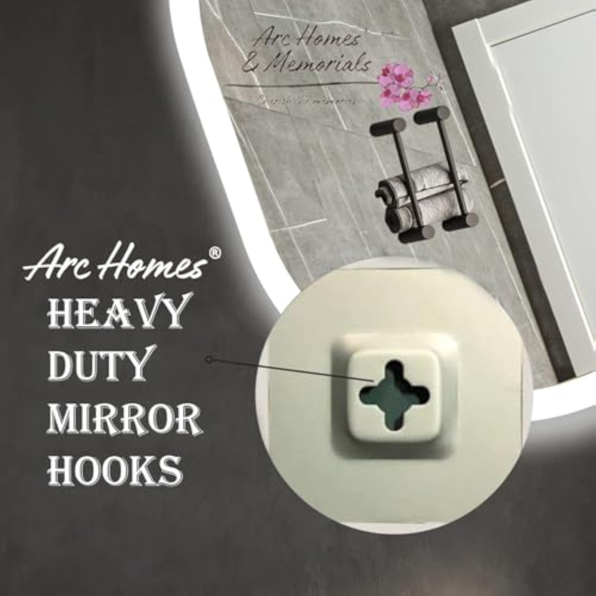 Wall Mounted Round LED Mirror for Bathroom