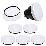 HJZHII 6PCS Light Diffuser, 7'/18cm Soft Lamp Diffuser, White Lamp Shade Diffusers Light Sock Soft Cover Lampshade Reflector Great for Studio Strobe Reflectors