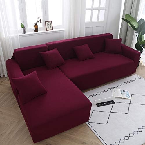 Miniatura 2 de Funda de sofá gruesa de punto impermeable 1 pieza (compra 1 pieza para sofá de 34 plazas, compra 23 piezas para sofá en forma de LU) (Medida antes
