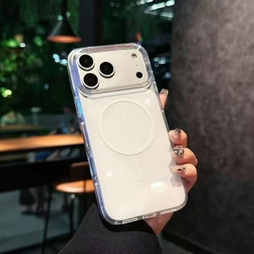 Coque arrière iPhone 17 magnétique en silicone blanc antichoc de qualité supérieure