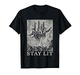 Occult Stay Lit Satan Devil Hell Unholy Antichrist Witch T-Shirt