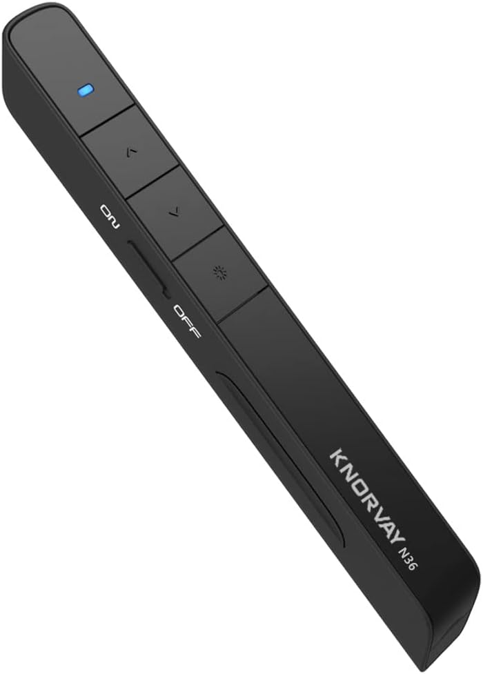 Key-Customized Wireless Presenter Remote, NORWII N36 Presentation Pointer Presenter Supports Hyperlink, Media Play/Pause, Previous/Next Track, Volume Mute etc …