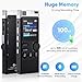 264GB Digital Voice Recorder,Professional Voice Activated Recorder for Lectures Meetings,18000 Hours voice recorder with playback,recording device, MP3 Player, Password Protection,audio recorder,Black