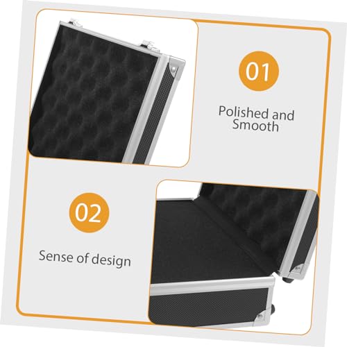 Electrician Tool Bag Aluminum Case Men Hard Briefcase Case Sponge Lining Tool Boxes3