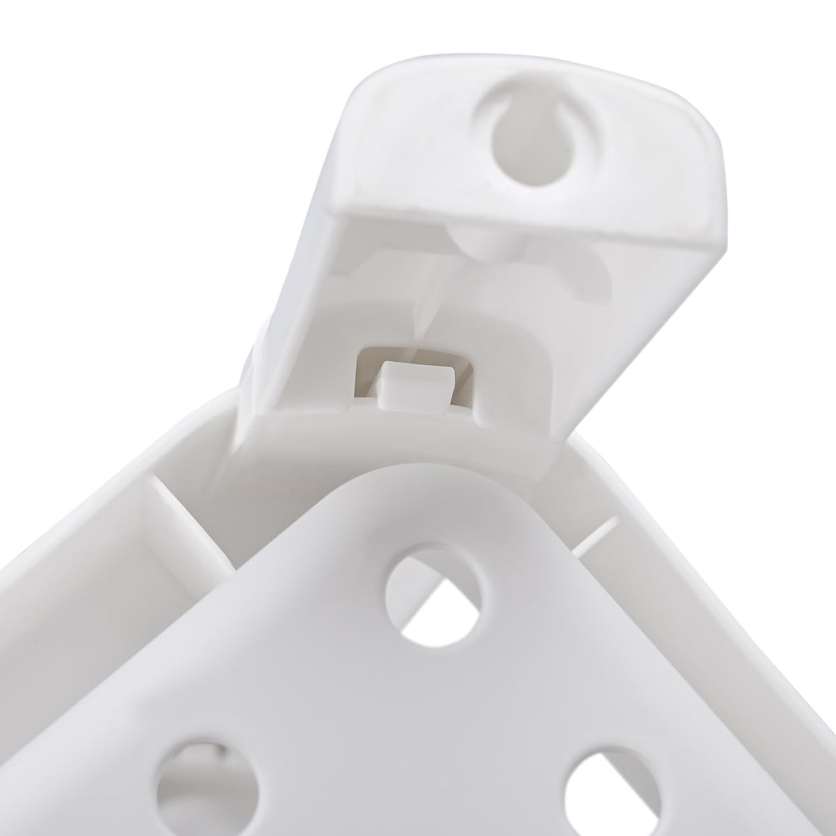 T-LoVendo Estantería Auxiliar Portátil Multiusos para Baño, Cocina, 4 Baldas Perforadas, Higiénica, Ligera, Fabricada en PP, Resistente