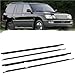 Car Sealing Strip Trim Cover for Toyota for Land for Cruiser for LC100 1998 1999 2000 2001 2002-2007 4PC Weatherstrip Moulding Trim Door Glass Sealing Strip 75710-60061