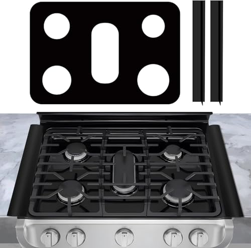 NEIQIUWING Couvercles de plaque de cuisson réutilisables, antiadhésifs, lavables, avec protections latérales