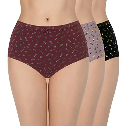 Image of Amante Inner Elastic Cotton Full Brief Panty Pack- Pack of 3