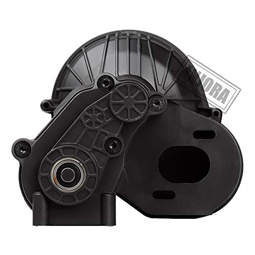 Injora Complete Gearbox Transmission With Gears Set 1/10 Rc Crawler Car Axial Scx10 Scx10 Ii 90046 Upgrade Part (Black Complete Gearbox) #TOP2