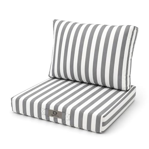 🎯 SET 2 PEZZI SALOTTO GIARDINO — Set completo di 2 cuscini sfoderabili: seduta 50x50 cm + schienale 50x35 cm. Formato pensato per poltrone, panche e divani di mobili da giardino standard.