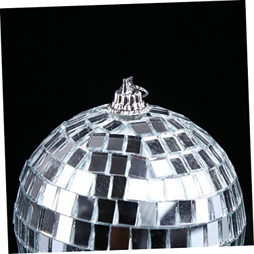 Bola espejada plateada para decoración de fiestas, bodas, festivales y discotecas, 1 unidad miniatura 4