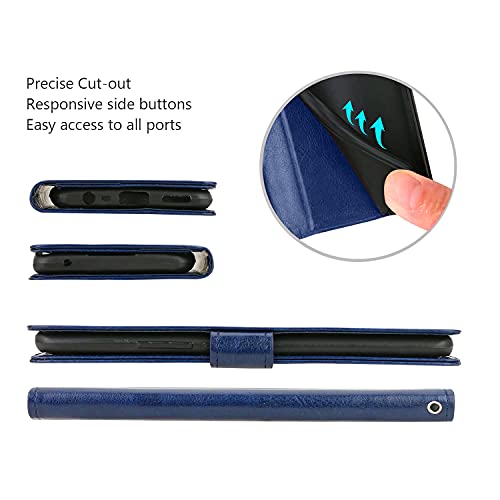 Image of METOO Flip Cover for Oppo F21 Pro 5G flip Cover | Oppo CPH2341 flip Cover | Blue