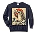 Catzilla Cat Japanese Art Funny Cat 6 7 Meme Comfort Colors Adult Sweatshirt