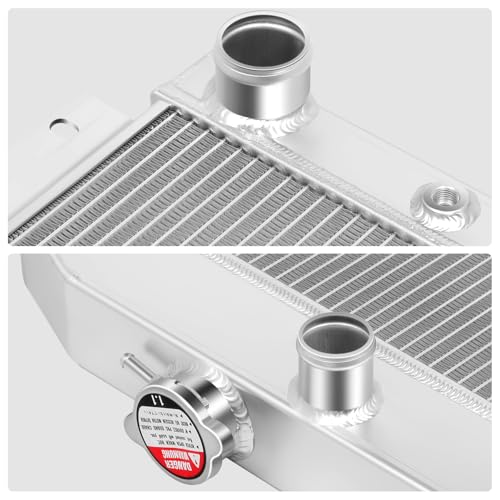 Image of DNA Motoring RA-CHEVYT47-3 3-Row Full Aluminum Radiator Compatible with 47-54 Pickup /Suburban L6 Models,19.75 inch x 20.75 inch x 2.25 inch,1.50 inchInlet /1.75 inchOutlet