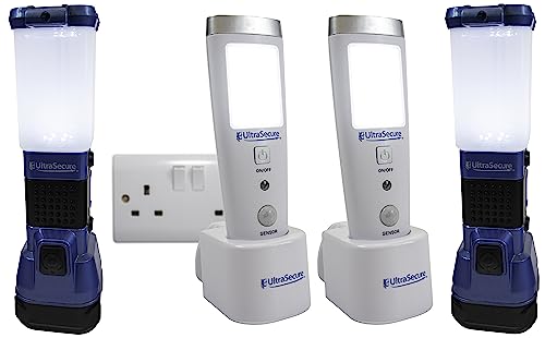 UltraSecure Mains Plug in Power Failure Led Torches & LED Lanterns Kit