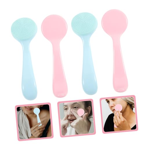 Brosse nettoyante silicone visage exfoliant points noirs soin de peau