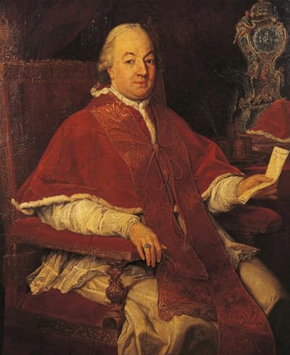 Peinture huile toile affiche pape Pie V par Pompeo Girolamo Batoni