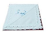  Spitzentaschentuch weiß Hochzeit Damen Braut Baumwolle Häkelspitze