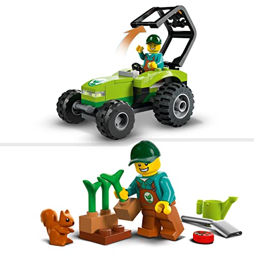 60390 City Trattore del Parco con Rimorchio Giocattolo, Giochi per Bambini dai 5 Anni in su con Minifigure, Animali e Veicolo Agricolo, Idea Regalo - Lego - Immagine 3