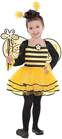 Amscan 9903755 Bumble Bee Dress With Detachable Wings And Antennae