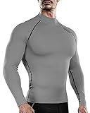 DRSKIN Men's Compression Shirts Top Long Sleeve Baselayer Sports Running Athletic Active Workout Quick Dry (SG-BL100, M)