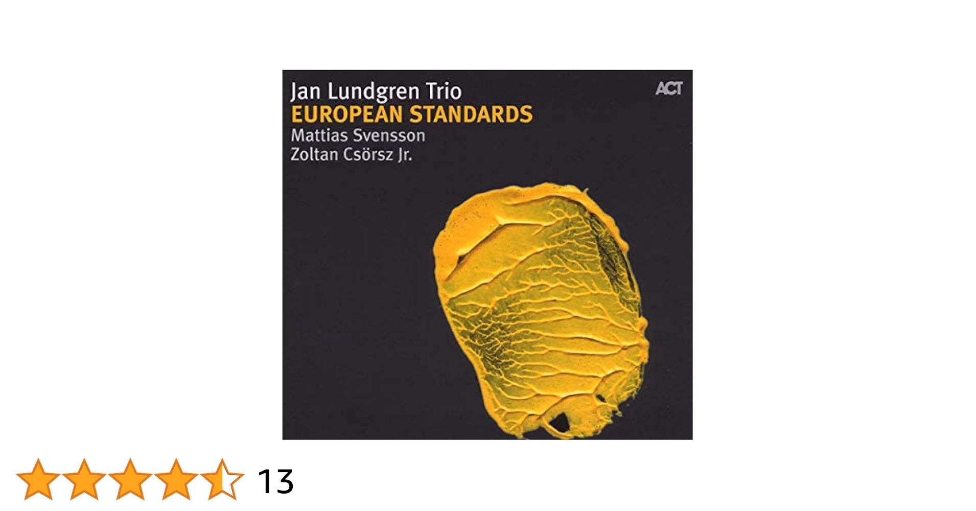 ジャズ CD Jan Lundgren Trio European Standards VACG1007 Videoarts Music, ACT (4) /00110 Amazon.com: European Standards: CDs & Vinyl