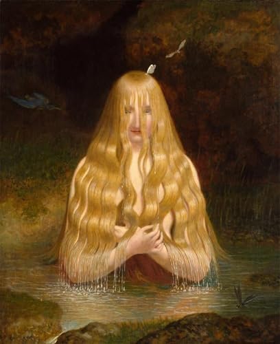 Tableaux peinture sur toile Ondine Jacques Laurent Agasse décoration chambre