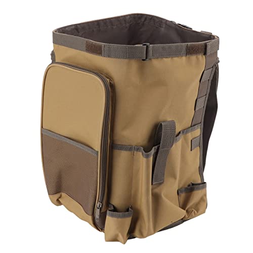 GARDENING BUCKET ORGANIZATION BAG LARGE CAPACITY PORTABLE HANDLE KAKI OUTDOOR BUCKET TOOL BAG GARDEN - Image 5