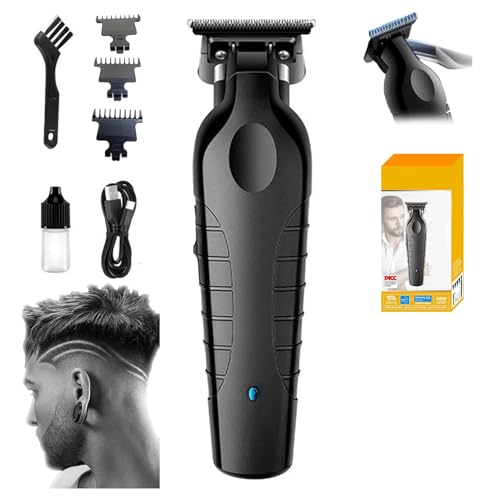 Blackout Trimmer Plus Zero Gap, Barbers Tonic Blackout Trimmer Premium Zero-Gapped, Cordless Rechargeable Zero-Gapped Safety Razor Hair Clipper for Men (1 pc)