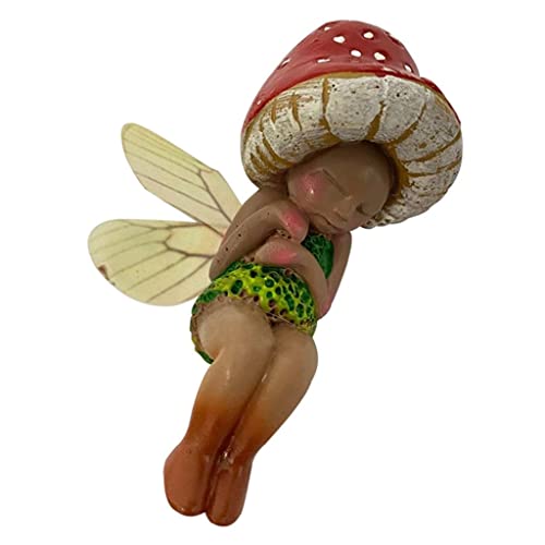 DXEHSEUY Adorno de jardín, setas, hadas, bosque, duende, elfo, decoración, hongos