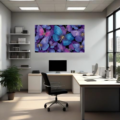 Vinilo autoadhesivo de pared mariposa decoración de interiores sofisticada y elegante 120x80 4