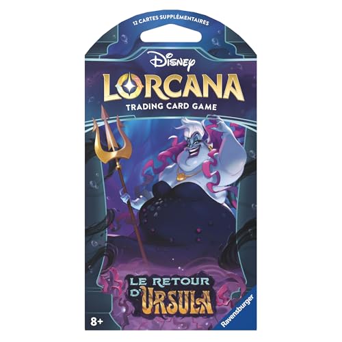 Ravensburger Disney Lorcana TCG Le Retour d'Ursula Jeu de Cartes à Collectionner JCC Booster 12 Cartes dès 8 Ans Version française