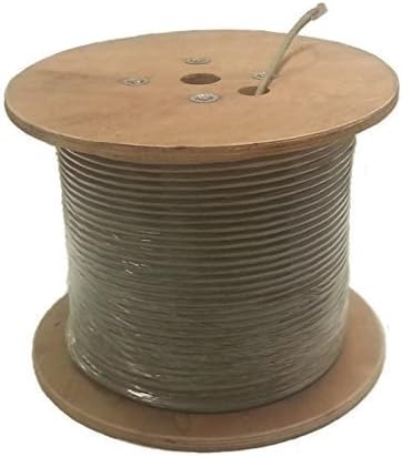 Sunnytech 1000ft Cat7 S-FTP CMR Rated Riser Cable, 1200mhz, AWG23, 10GBase-T Data, UL, ETL Verified, CMR Installation Cable, Drum Pack, Grey Color.(w/20 Cat7 Plug and boot cap free)