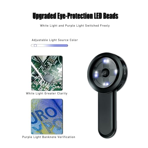 Image of 2.0 Inch Digital Microscope Handheld Electronic Magnifying Glass