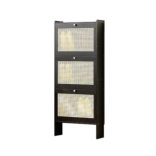 Support de rangement pour chaussures en rotin : organiseur peu encombrant