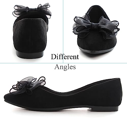 Image of Dear Time Women's Ballet Flats Dress Ballet Shoes Slip on for Office Work Comfortable Shoes