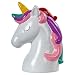 CTG Cute Ceramic Unicorn Money Bank, 5 x 7 inches, White