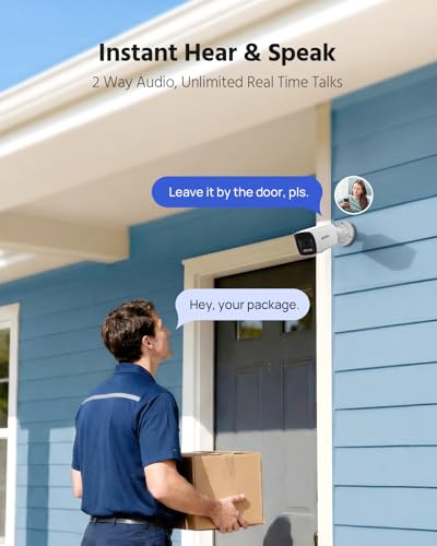 Image of ANNKE 4K Two-Way Audio PoE Security Camera System, 16CH H.265+ NVR with AI Human /Vehicle Detection, 8X 8MP Wired Outdoor Bullet IP Cams with Flashing Light & Audio Alarm, Smart Dual Light, 4TB HDD