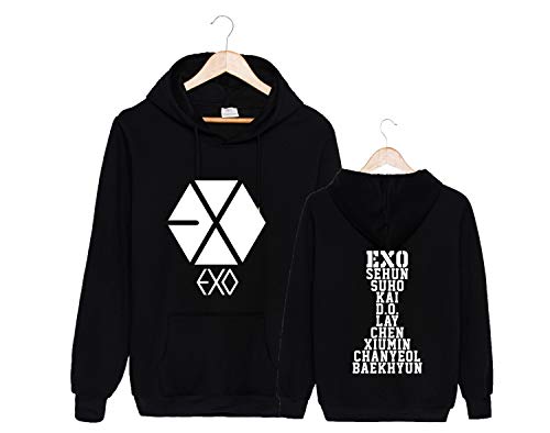 Xkpopfans EXO Hoodie Sweater Sehun Lay Suho Xiumin Kai Chanyeol Jacket Pullover