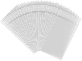 300 Stück 3 x 5 Zoll Klare Cellophan Taschen Cellophantüte Selbstklebende Dichtung Saures Tasche OPP Kunststoff Tasche...