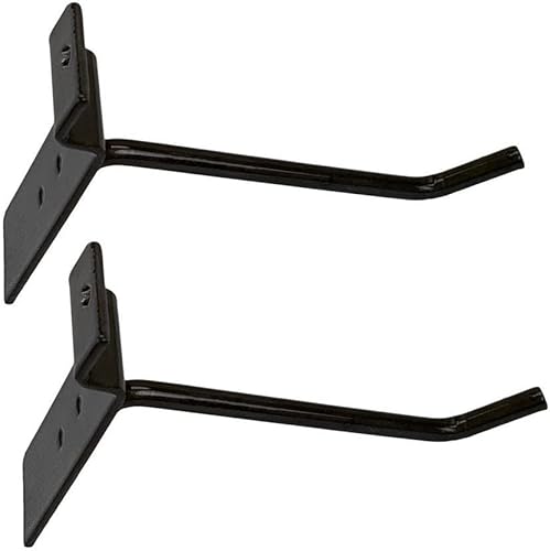 Ganchos Slatwall de 4 pulgadas, acero crudo, pantalla de suspensión, ganchos de panel de visualización de alambre de metal, juego de 2 piezas