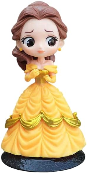 Cute Fancy Princess Belle Beauty & The Beast Figure Figurine Limited Edition 15CM for Decoration, Cake, Office Desk & Study Table (to be Assembled)