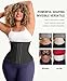 FeelinGirl Waist Trainer for Women Latex Underbust Corset Tummy Control Sport Girdle Fajas Colombianas Body Shaper Black