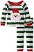 Green Stripes Santa Lounge Set Mud Pie Infant or Toddler Christmas Pajamas 3T